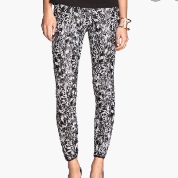 Black white sequin H&M Premier leggings - Picture 9 of 9